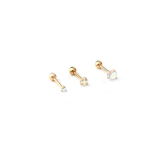 20G AB Zircon Trillion Star conch Daith Stud