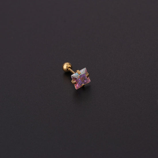20G AB Zircon Trillion Star conch Daith Stud