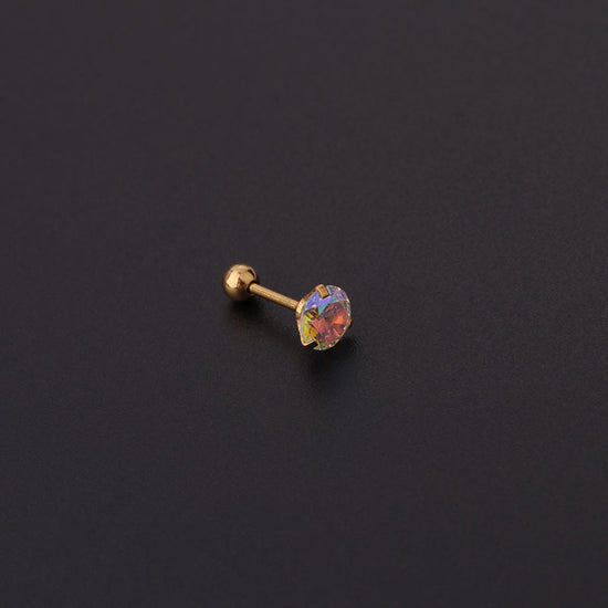 20G AB Zircon Trillion Star conch Daith Stud