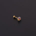 20G AB Zircon Trillion Star conch Daith Stud