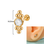 16G tragus stud with flat back push pin tragus jewelry