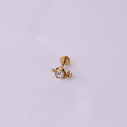 16G tragus stud with flat back push pin tragus jewelry