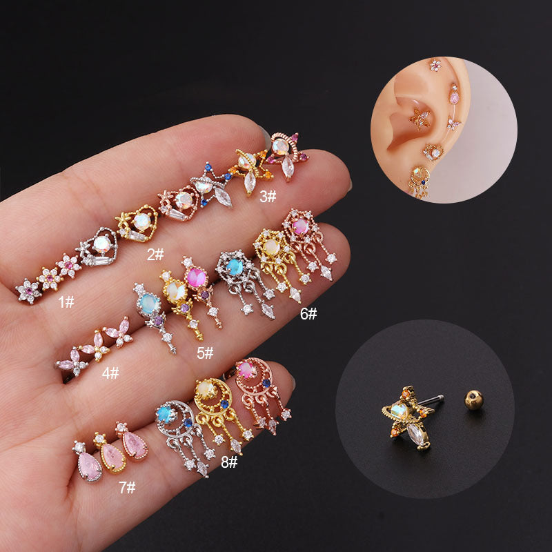 20G Dreamcatcher Barbell Stud Piercings