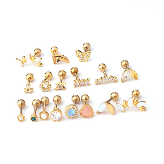 cartilage earrings, piercing jewelry, cartilage piercing, body jewelry, helix piercing, helix earrings, tragus piercing