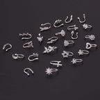 18K Gold No Piercing Nose Cuff, Fake Nose Ring