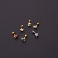 20G Surgical Steel Tiny Flower Conch Stud 