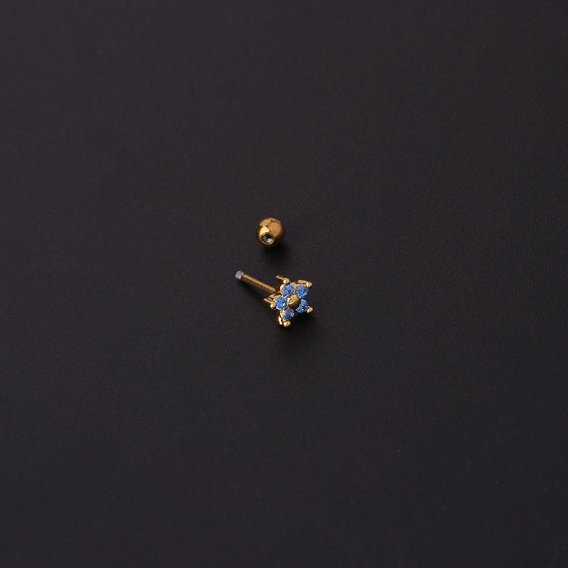 20G Surgical Steel Tiny Flower Conch Stud 