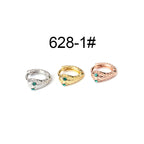 Edgy Silver Snake Cartilage Huggies Hoop Piercings gold, silver and rose gold