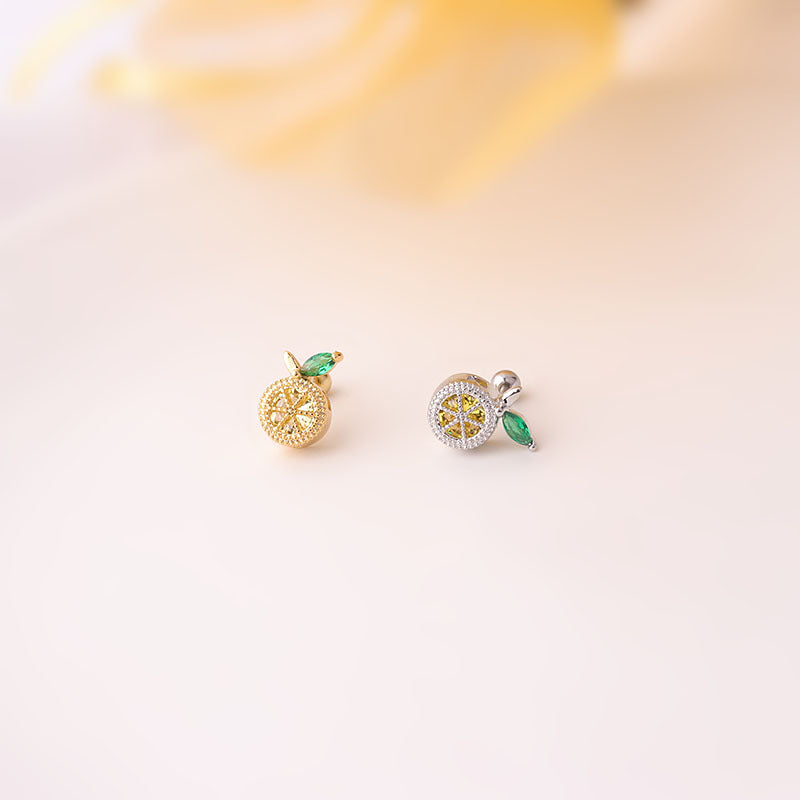 20G Mini Peach Helix Anti Tragus Fruits Stud Earrings | HSPJ642