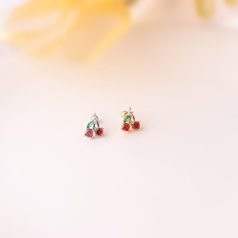 20G Mini Peach Helix Anti Tragus Fruits Stud Earrings