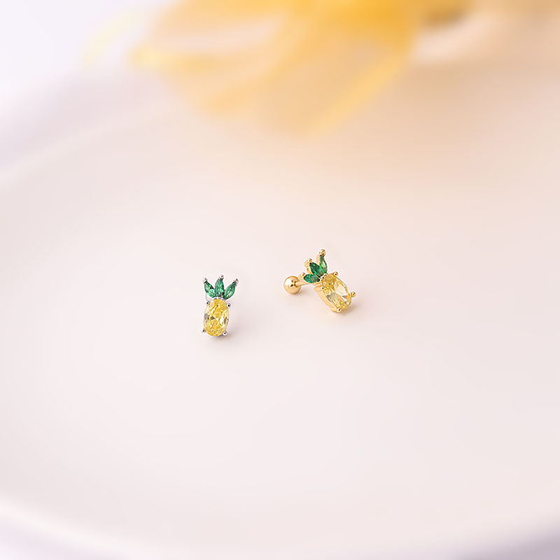 20G Mini Peach Helix Anti Tragus Fruits Stud Earrings | HSPJ642