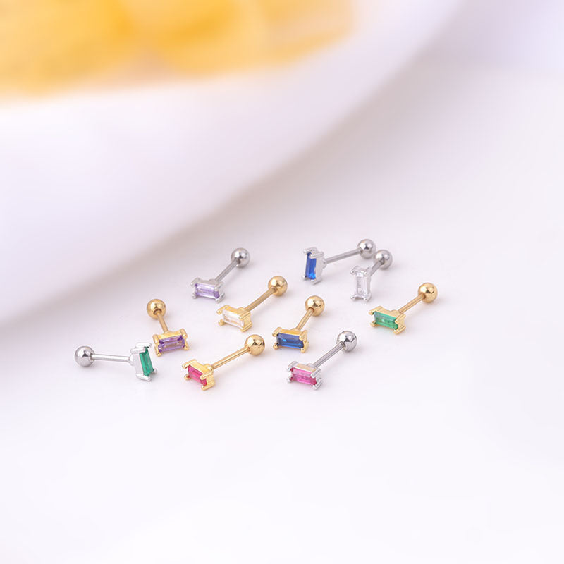 20G Emerald Conch Stud Forward Helix Piercing | HSPJ654