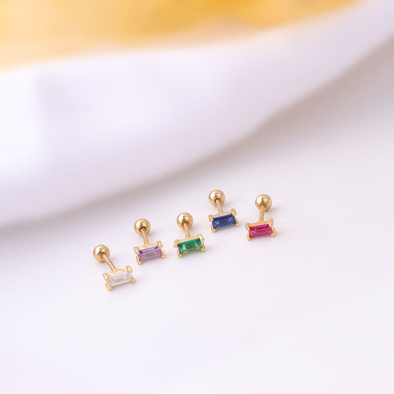 20G Emerald Conch Stud Forward Helix Piercing | HSPJ654