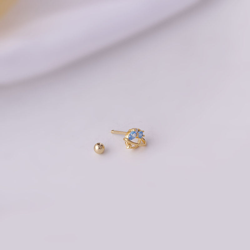 20G Cartilage Tiny Planet Tragus Stud Earrings