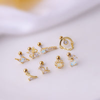 20G Galaxy Star Helix Piercing Stud