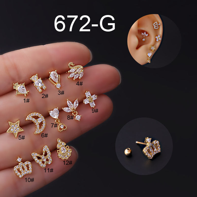cartilage earrings, piercing jewelry, cartilage piercing, body jewelry, helix piercing, helix earrings, tragus piercing, sun earrings