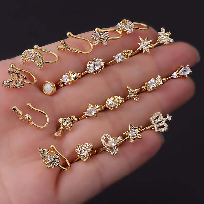 nose ring, nose stud, nose piercing, gold nose ring, fake nose ring, nose piercing jewelry, nose ring hoop, body piercing, body jewelry