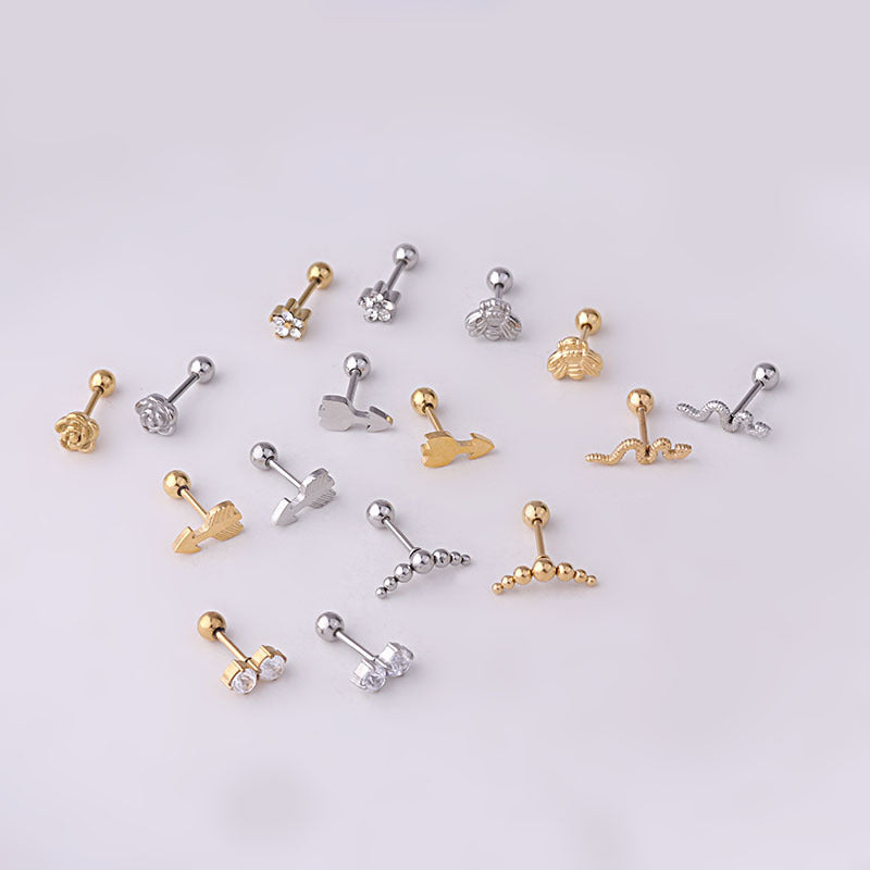 20G Hypoallergenic Tiny Arrow Conch Piercing Stud