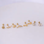 20G Hypoallergenic Tiny Arrow Conch Piercing Stud