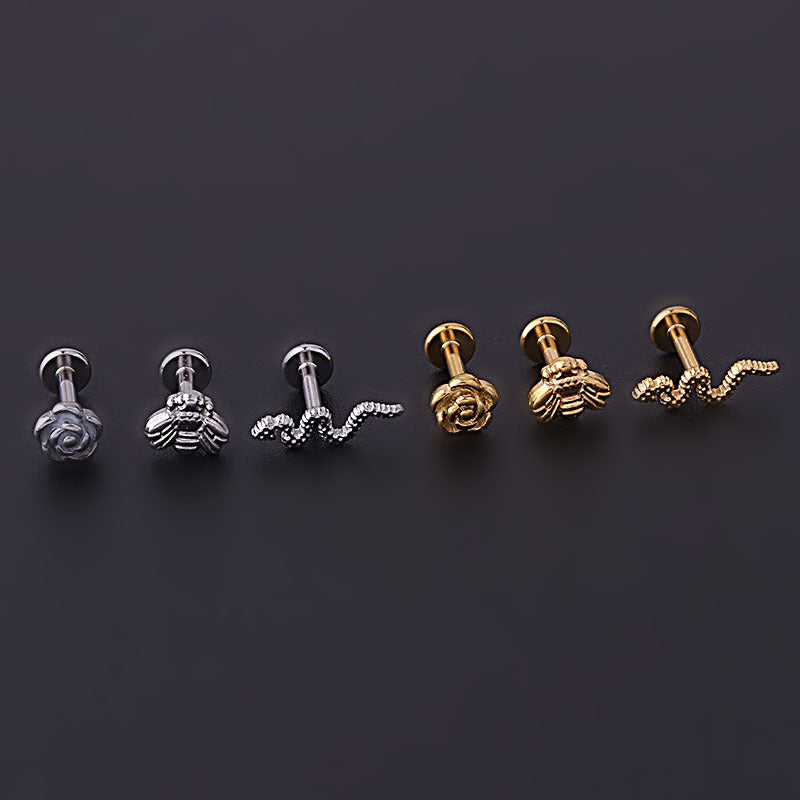 cartilage earrings, piercing jewelry, cartilage piercing, body jewelry, helix piercing, helix earrings, tragus piercing