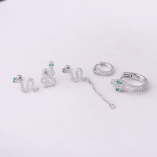 cartilage earrings, piercing jewelry, cartilage piercing, body jewelry, helix piercing, helix earrings, tragus piercing, snake earrings, snake cartilage earrings