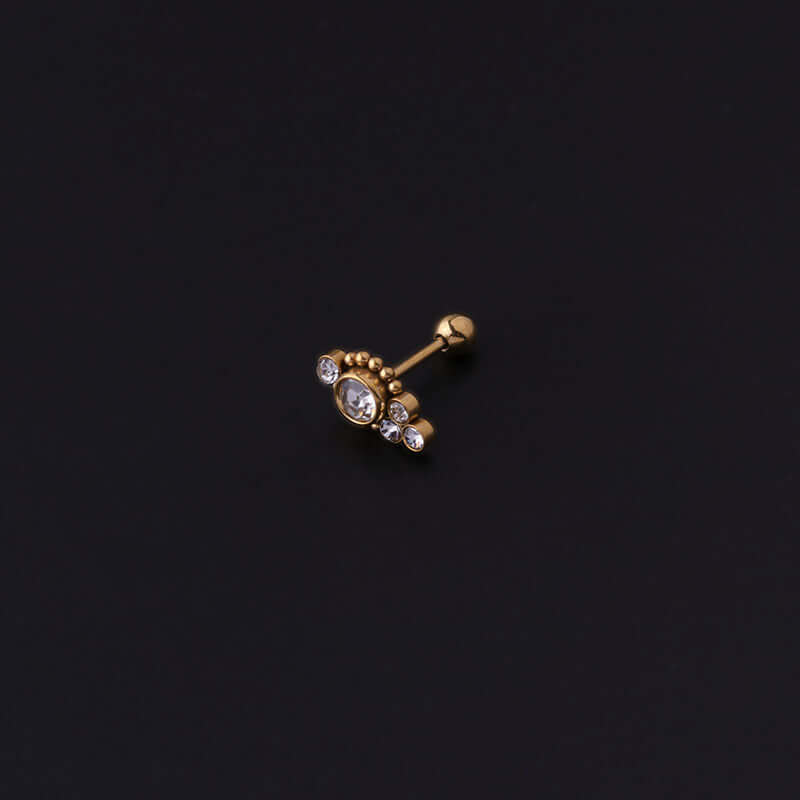 20G flat back tragus stud