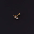 20G flat back tragus stud