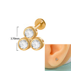 20G Push Pin Earring Flat Back Labret Back Stud