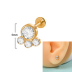 20G flat back tragus stud
