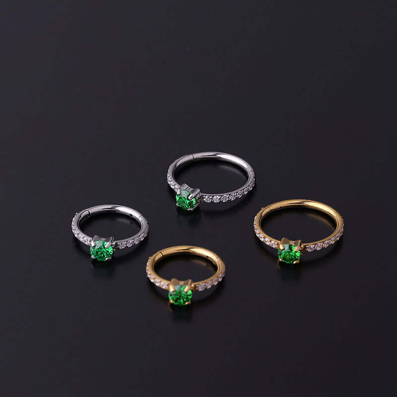 16G Cartilage Hoop Earrings Nose Rings, Glitter Hoop Earring