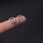 16G Turquoise Captive Bead Ring