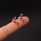 16G Color Curved Marquise Conch Daith Stud