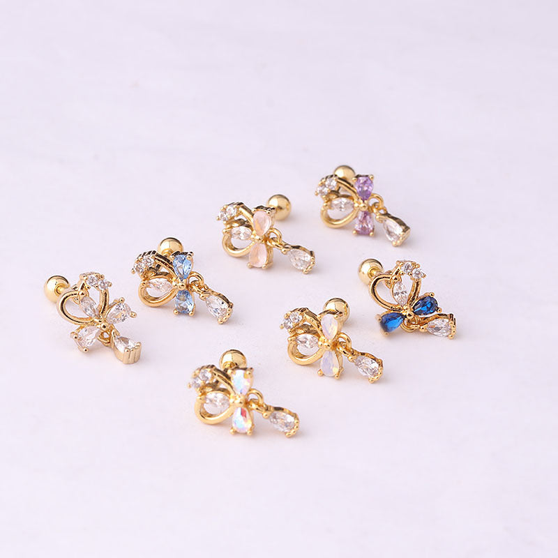 cartilage earrings, piercing jewelry, cartilage piercing, body jewelry, helix piercing, helix earrings, tragus piercing, heart earrings