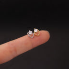 cartilage earrings, piercing jewelry, cartilage piercing, body jewelry, helix piercing, helix earrings, tragus piercing, heart earrings