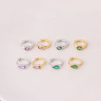 20G Purple Teardrops Cartilage Hoop