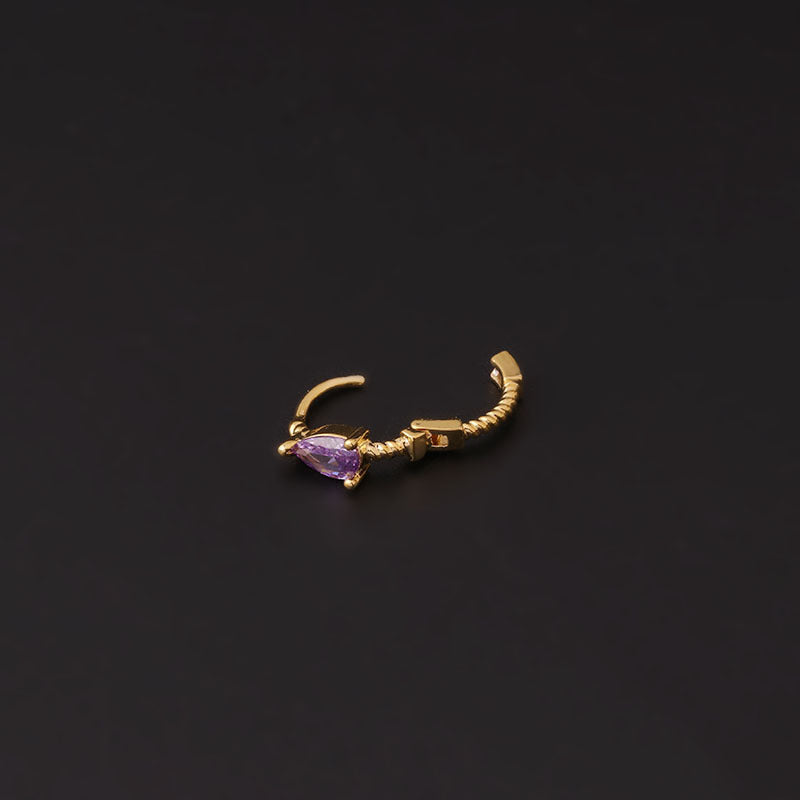 20G Purple Teardrops Cartilage Hoop | HSPJ729