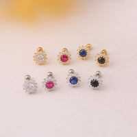 cartilage earrings, piercing jewelry, cartilage piercing, body jewelry, helix piercing, helix earrings, tragus piercing, sun earrings