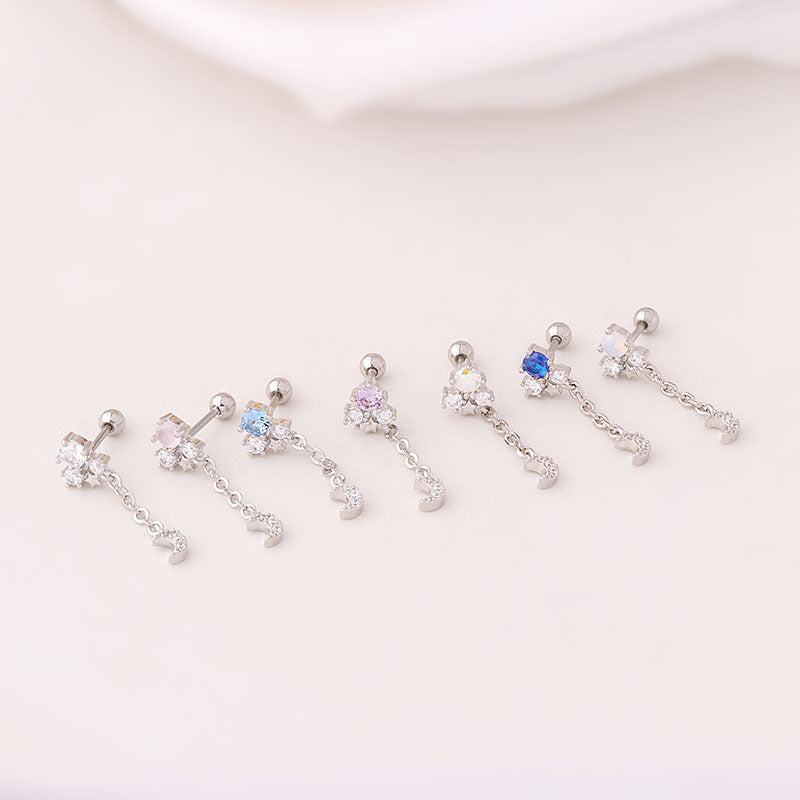 cartilage earrings, piercing jewelry, cartilage piercing, body jewelry, helix piercing, helix earrings, tragus piercing, heart earrings