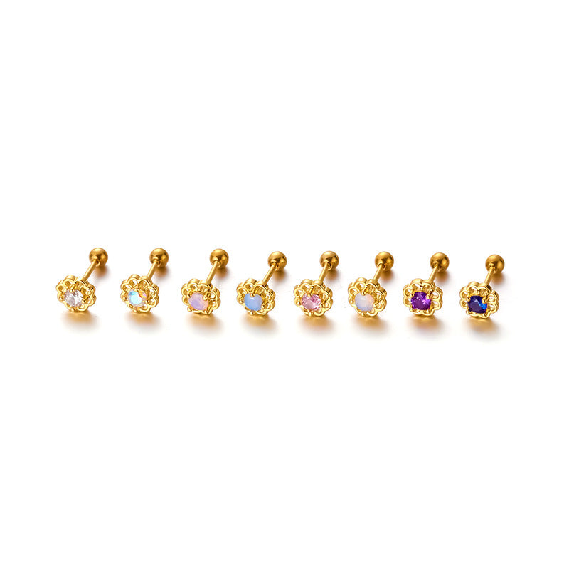 cartilage earrings, piercing jewelry, cartilage piercing, body jewelry, helix piercing, helix earrings, tragus piercing, flower cartilage, flower cartilage earrings