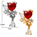 cartilage earrings, piercing jewelry, cartilage piercing, body jewelry, helix piercing, helix earrings, tragus piercing, heart earrings