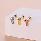 cartilage earrings, piercing jewelry, cartilage piercing, body jewelry, helix piercing, helix earrings, tragus piercing, flower earrings