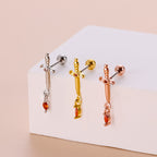 cartilage earrings, piercing jewelry, cartilage piercing, body jewelry, helix piercing, helix earrings, tragus piercing, flower earrings