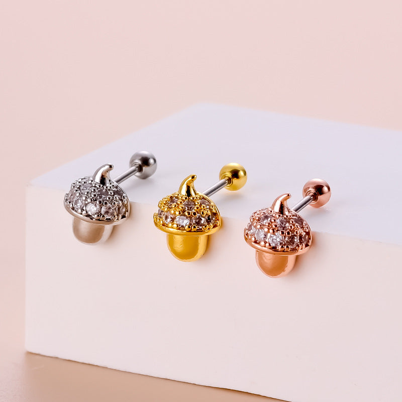 cartilage earrings, piercing jewelry, cartilage piercing, body jewelry, helix piercing, helix earrings, tragus piercing, flower earrings