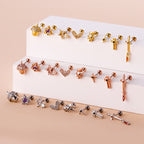 cartilage earrings, piercing jewelry, cartilage piercing, body jewelry, helix piercing, helix earrings, tragus piercing, flower earrings