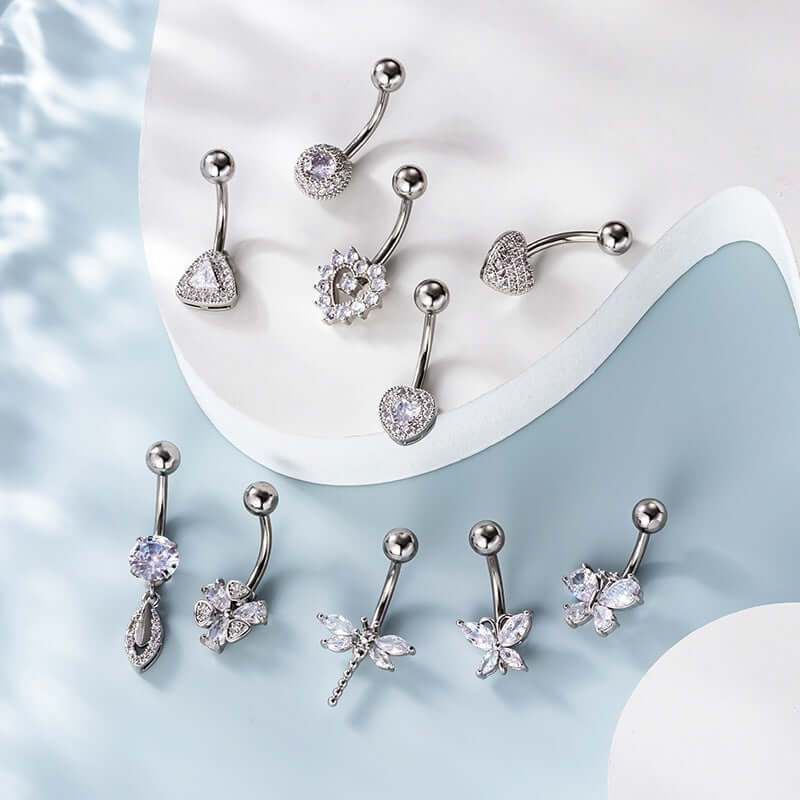 14G Dragonfly Insects Belly Button Rings