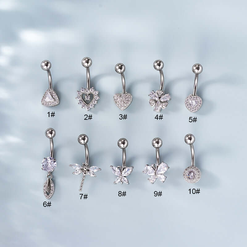 14G Dragonfly Insects Belly Button Rings