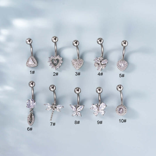 belly ring, belly piercing, belly button piercing, belly button rings, silver belly rings, heart belly ring, butterfly belly ring, animal belly ring