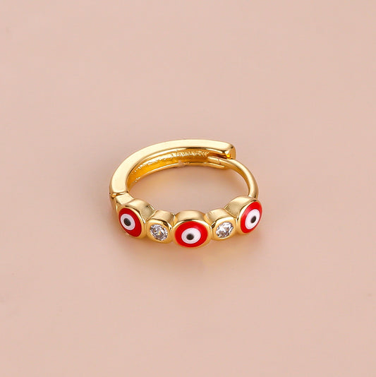 hoop earrings, body jewelry, gold hoop earrings, gold hoops, huggies earrings, silver hoop earrings, small hoop earrings, cartilage earrings, evil eye earrings, evil eye jewelry