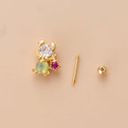 20G Helix Cute Animal Conch Stud Piercing