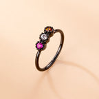 20G Goth Nose Rings Black 